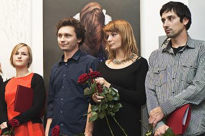 Od lewej: Ewa Juszkiewicz, Bartłomiej Zygmunt-Siegmund, Iwa Kruczkowska-Kr&oacute;l, Jakub Pieleszek