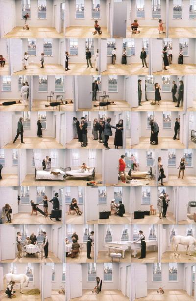 Zbigniew Rybczyński, Imagine, 1986, kadry z&nbsp;eksperymentalnego filmu HDTV, 4:20 min, Rebo/Rybczynski Production