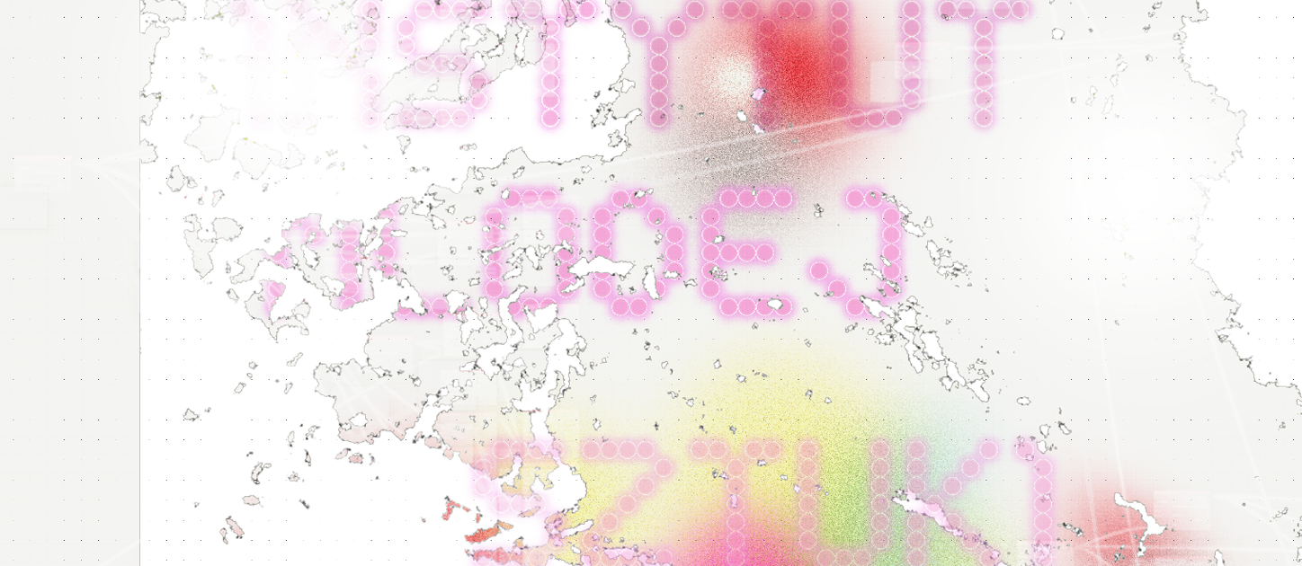 Abstrakcyjna grafika w jasnych kolorach.