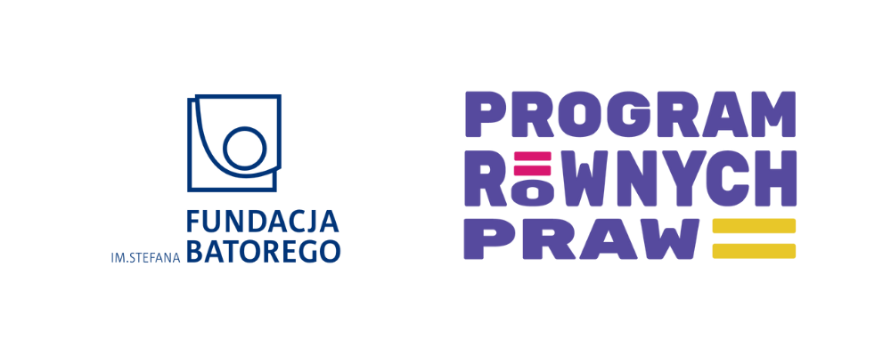 Logo: Fundacja im. Stefana Batorego + Równe Prawa